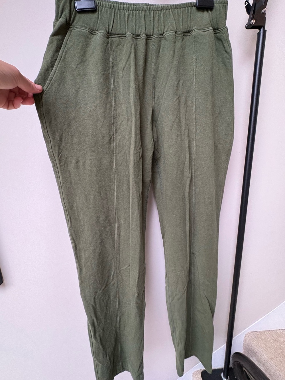 Franc Canadian made dressy jogger in olive green